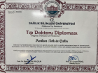 Dr. Furkan Çakır Medikal Estetik Tıp Doktoru sertifikası