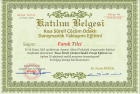 Psk. Faruk Tilci Psikoloji sertifikası