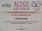 Op. Dr. Gökçen İlhan Kadın Hastalıkları ve Doğum sertifikası