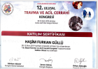 Op. Dr. Haşim Furkan Güllü Genel Cerrahi sertifikası
