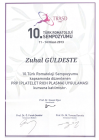 Uzm. Dr. Zuhal Güldeste Fiziksel Tıp ve Rehabilitasyon sertifikası