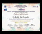 Uzm. Dr. Bekir Can Sepetci Kadın Hastalıkları ve Doğum sertifikası