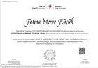 Fzt. Dyt. Fatma Merve Küçük Diyetisyen sertifikası