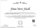 Fzt. Fatma Merve Küçük Diyetisyen sertifikası