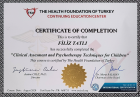 Psk. Filiz Tatlı Psikoloji sertifikası