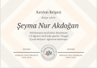 Psk. Şeyma Nur Akdoğan Psikoloji sertifikası