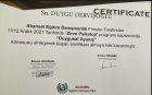 Uzm. Kl. Psk. Duygu Dervişoğlu Psikoloji sertifikası