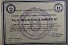 Uzm. Kl. Psk. Helin Karakılıç Psikoloji sertifikası