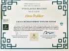 Psk. Ebru Özdiker Psikoloji sertifikası