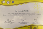 Uzm. Dr. Hacer Köksal Dermatoloji sertifikası