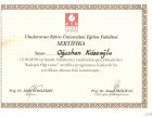 Uzman Dil ve Konuşma Terapisti Oğuzhan Köseoğlu Dil Konuşma Bozuklukları sertifikası