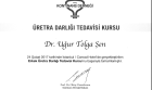 Op. Dr. Uğur Tolga Şen Üroloji sertifikası