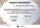 Psk. Reyhan Kocaosmanoğlu Psikoloji sertifikası