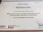 Uzm. Psk. Muhittin Dar Psikoloji sertifikası