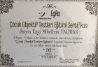 Uzm. Psk. Ezgi Tarhan Psikoloji sertifikası