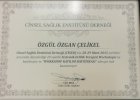 Dr. Öğr. Üyesi Özgül Özgan Çelikel Kadın Hastalıkları ve Doğum sertifikası