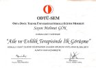 Uzm. Psk. Dan. Mehmet Gök Psikoloji sertifikası