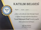 Uzm. Kl. Psk. Büşra Çorak Psikoloji sertifikası