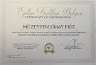 Psk. Dan. Simay Ekiz Psikolojik Danışman sertifikası