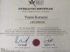 Psk. Yeşim Kuruçay Psikoloji sertifikası