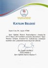 Uzm. Dr. Ayşen Türk Spor Hekimliği sertifikası