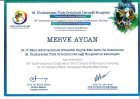 Uzm. Dt. Merve Aycan Diş Hekimi sertifikası