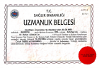 Prof. Dr. Bahar Göktürk Çocuk Sağlığı ve Hastalıkları sertifikası