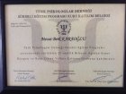 Uzm. Kl. Psk. M. Berk Karaoğlu Psikoloji sertifikası