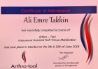 Fzt. Ali Emre Takkin Kayropraktist sertifikası