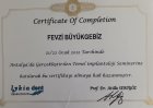Uzm. Dt. Fevzi Büyükgebiz Diş Hekimi sertifikası