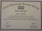 Dt. Ezgi Özkan Özben Diş Hekimi sertifikası