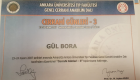 Doç. Dr. Gül Bora Makal Genel Cerrahi sertifikası