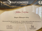 Op. Dr. Hüseyin Kılıç Kadın Hastalıkları ve Doğum sertifikası