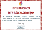 Fzt. Tuğçe Yıldırır Fışkın Fizyoterapi sertifikası