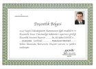 Prof. Dr. Ali Aydın Yavuz Radyasyon Onkolojisi sertifikası