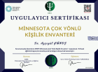 Psk. Ayşegül Güneş Psikoloji sertifikası
