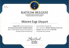 Psk. Ezgi Uluyurt Psikoloji sertifikası