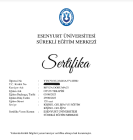 Psk. Beyza Dokumacı Psikoloji sertifikası