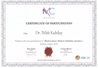 Dr. Dilek Kubilay Medikal Estetik Tıp Doktoru sertifikası
