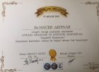 Dyt. Hacer Akpınar Diyetisyen sertifikası