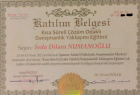 Klinik Psikolog  Dilara Numanoglu Psikoloji sertifikası