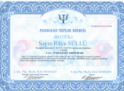 Uzm. Kl. Psk. Rüya Süllü Psikoloji sertifikası