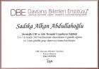 Uzm. Psk. Sadıka Alkan Abdullahoğlu Psikoloji sertifikası