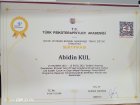 Uzm. Psk. Abidin Kul Psikoloji sertifikası
