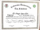 Doç. Dr. Hüseyin Tuğsan Ballı Radyoloji sertifikası