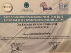 Op. Dr. Abubekir Böyük Üroloji sertifikası