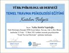 Uzm. Kl. Psk. Tutku Damla Topaloğlu Psikoloji sertifikası