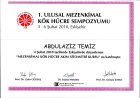 Op. Dr. Abdülaziz Temiz Ortopedi ve Travmatoloji sertifikası