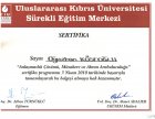 Uzman Dil ve Konuşma Terapisti Oğuzhan Köseoğlu Dil Konuşma Bozuklukları sertifikası