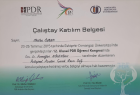 Psk. Dan. Melike Özbek Çolak Psikolojik Danışman sertifikası